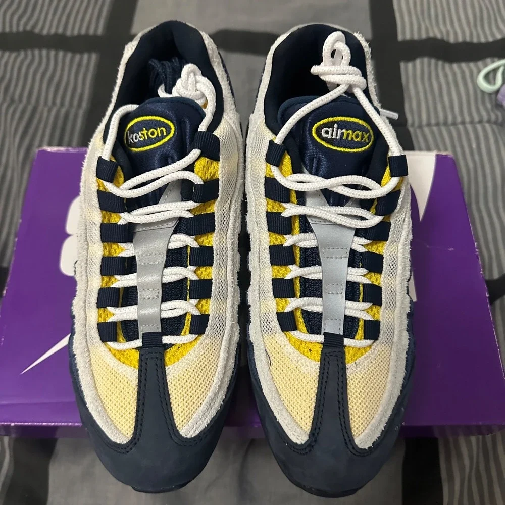 Nike SB Air Max 95 Eric Koston Speed Yellow Obsidian Navy HQ8495-400 Men's 6.5 - Picture 4 of 8